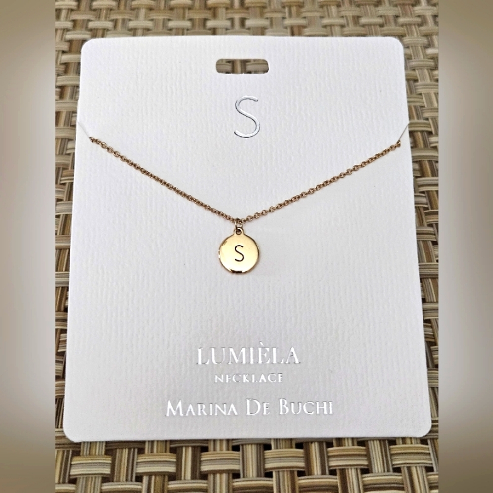 🌟 S * Initial Name Chain Lumiela Necklace 🌟